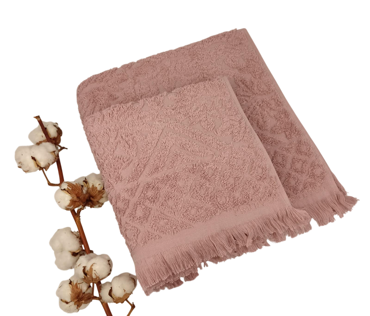 Набор полотенец Philippus Puket Cross Cotton 2 шт. Фиолетовый (Е949)