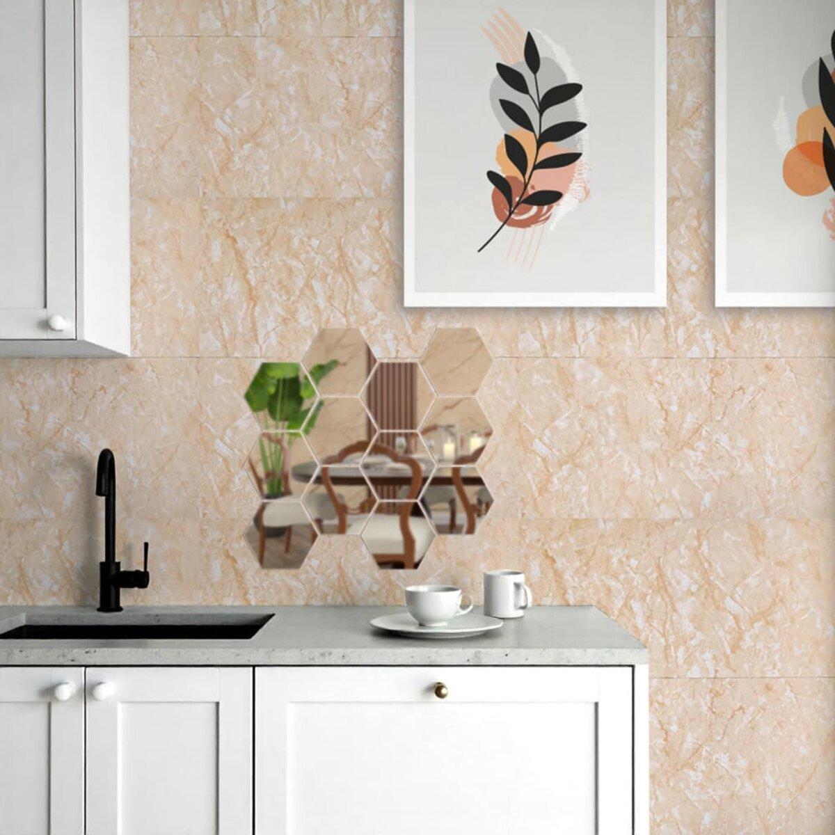 Декор дзеркальний акриловий самоклеючий 80х70 мм 12 шт. Сріблястий (SW-00002511) - фото 5 Декор дзеркальний акриловий самоклеючий 80х70 мм 12 шт. Сріблястий (SW-00002511) - фото 5