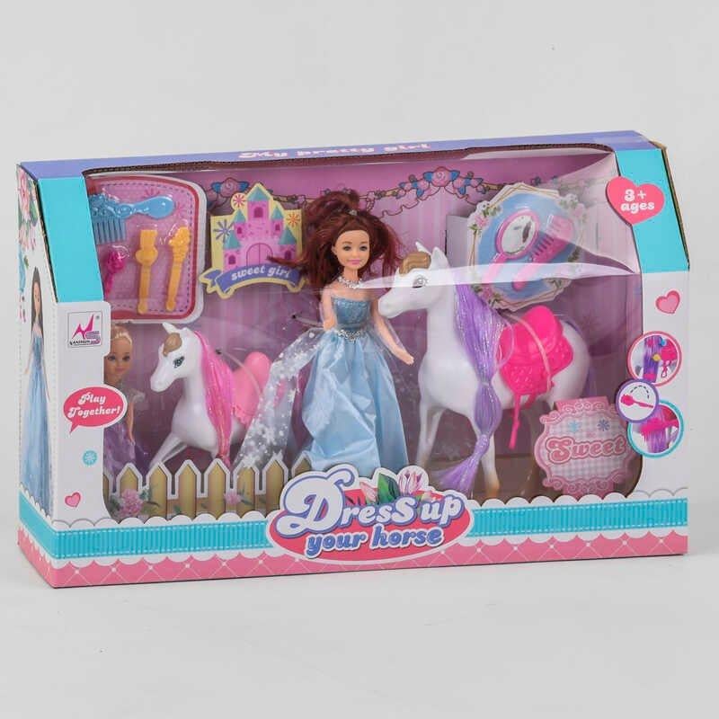 Кукла с лошадкой 5503 2 куклы 2 лошади + аксессуары