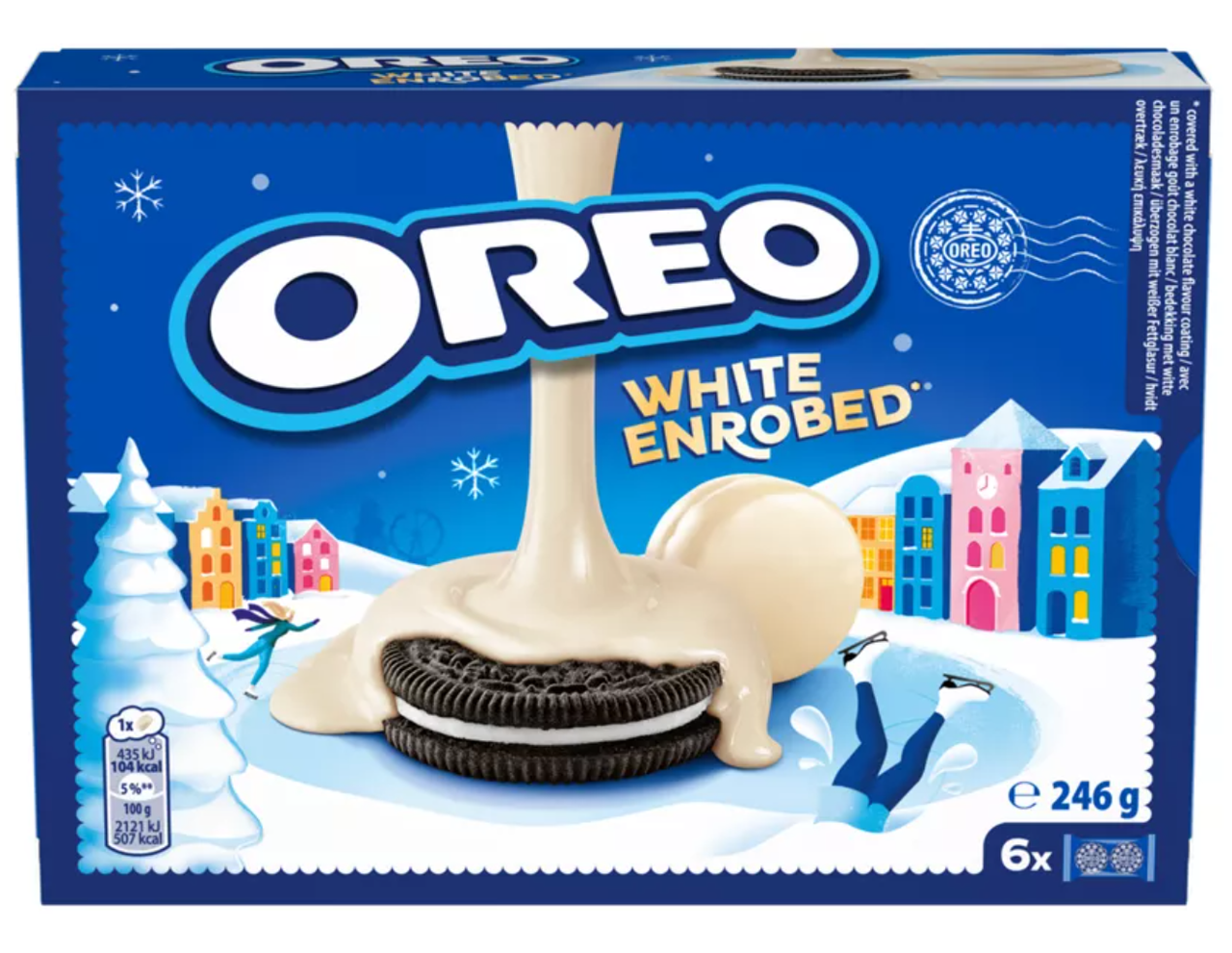 Печенье OREO Snowy Enrobed White Chocolate Biscuits 246 г (2580549898)
