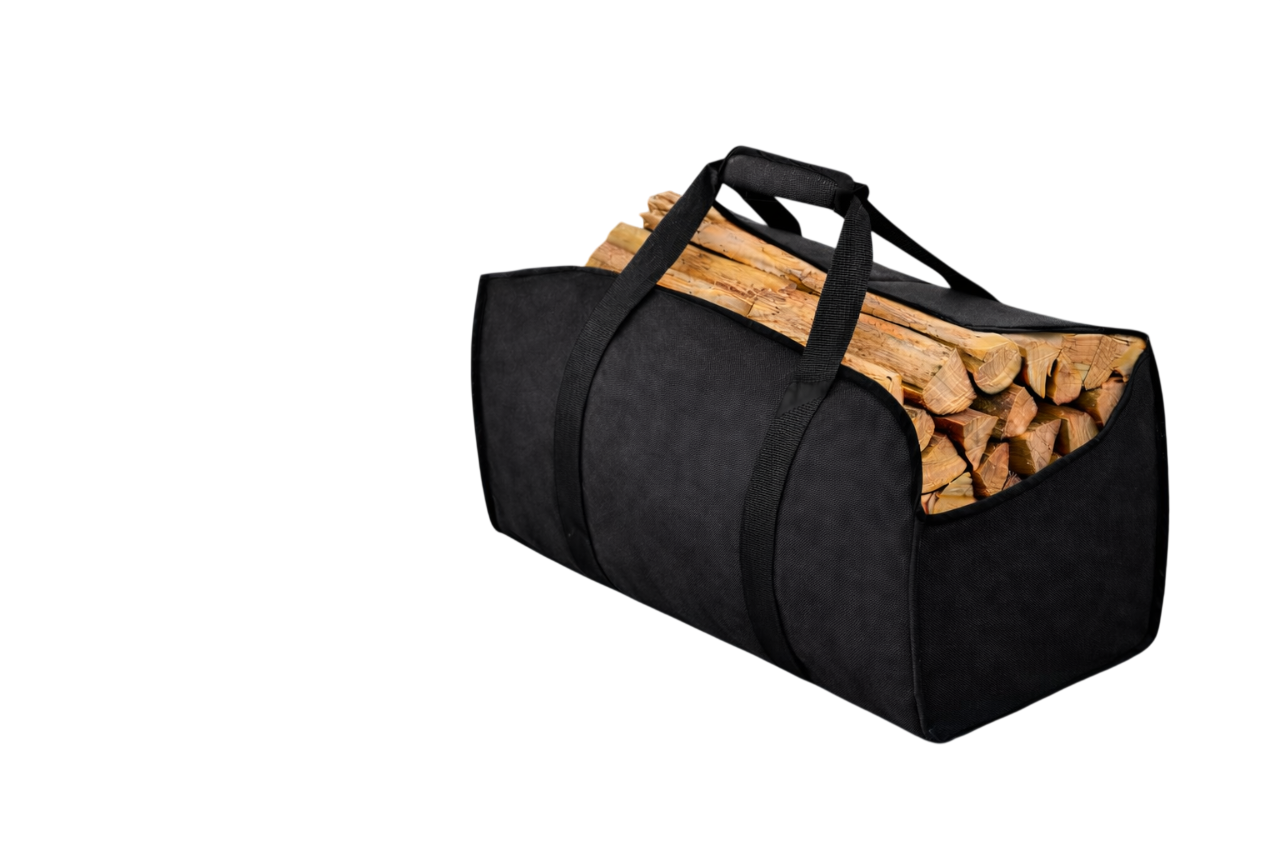 Сумка для дров из ткани Oxford 60х34х34 см Черный (31973897)