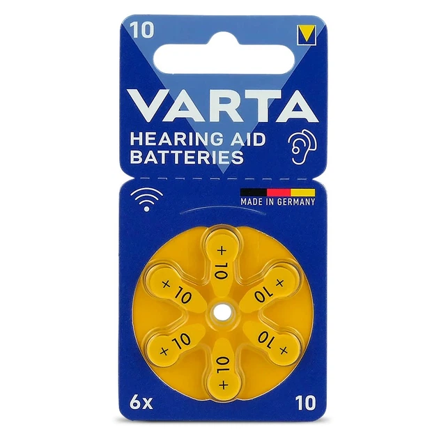 Батарейки VARTA Zinc Air ZA10 PR70 блістер 6 шт. (4043752393576-E3)