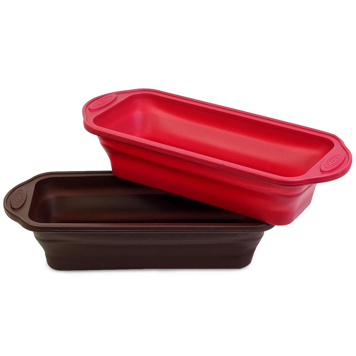 Складная силиконовая форма для выпечки хлеба Kamille 29,8 х 12,2 см (KM 7756)