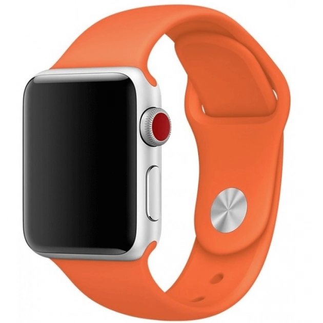 Ремешок силиконовый Sport Band для Apple Watch 38/40/41 мм Orange (212-00655)