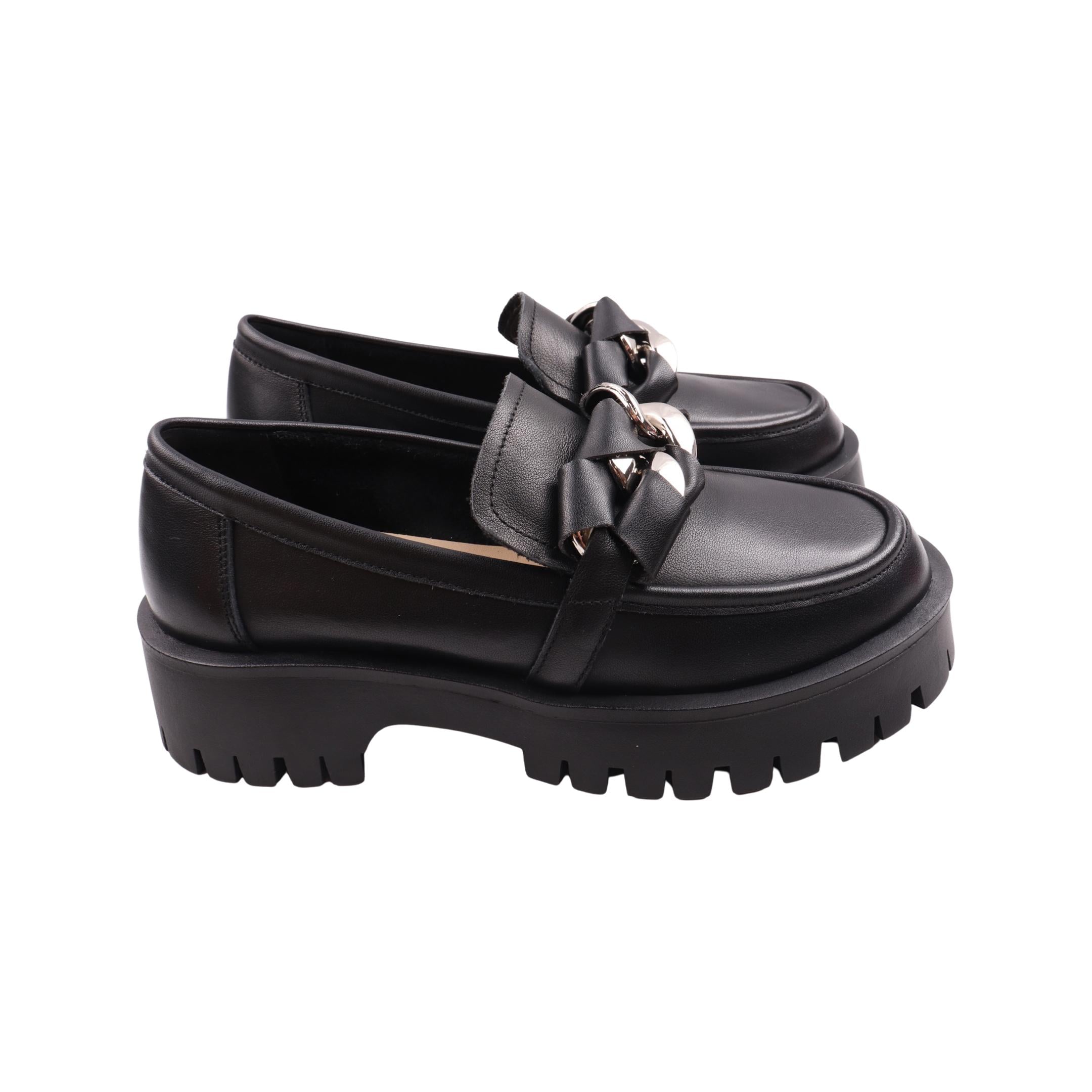 Туфли женские Melanda из кожи р. 33 Черный (155-23DTC) Туфли женские Melanda из кожи р. 33 Черный (155-23DTC)