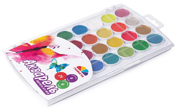 Акварельные краски Творчество медовые 24+4+4 цв. (400126 4820219217145)