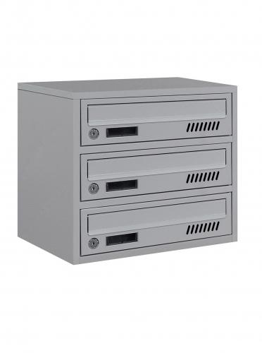 Поштова скринька Lev-metal Е2-03.А на 3 секції 345x390x250 мм Сірий (22030101)