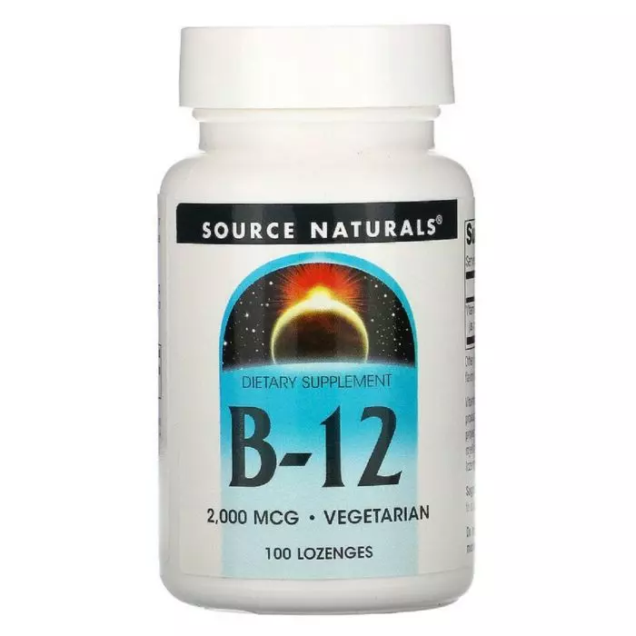 Витамин В12 Source Naturals 2000 мкг 100 таблеток для рассасывания (SN0418)