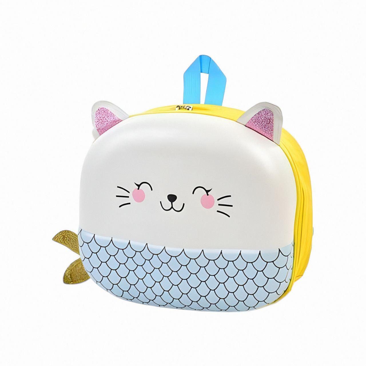 Рюкзак FG240502006A в форме кота-русалки 23x20x8 см Желтый Рюкзак FG240502006A в форме кота-русалки 23x20x8 см Желтый