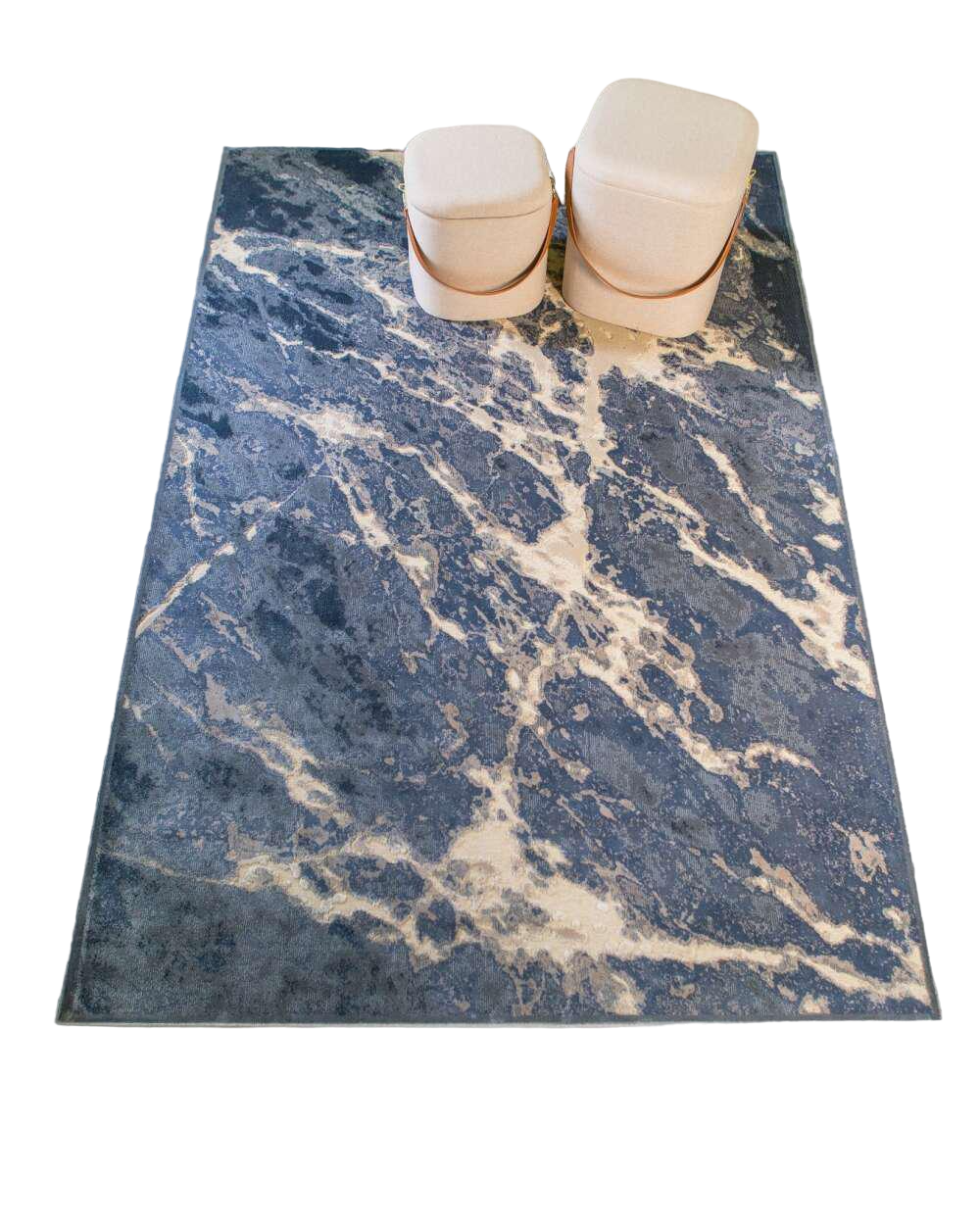 Килим GLORIOUS 160x230 см Синій/Бежевий (000079538)