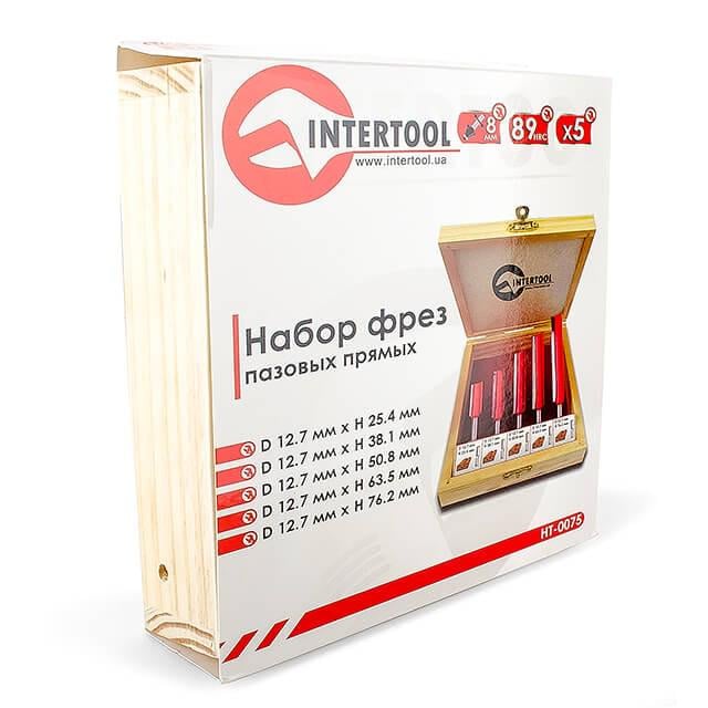 Набор фрез пазовых прямых Intertool HT-0075 5 шт. (8345423)