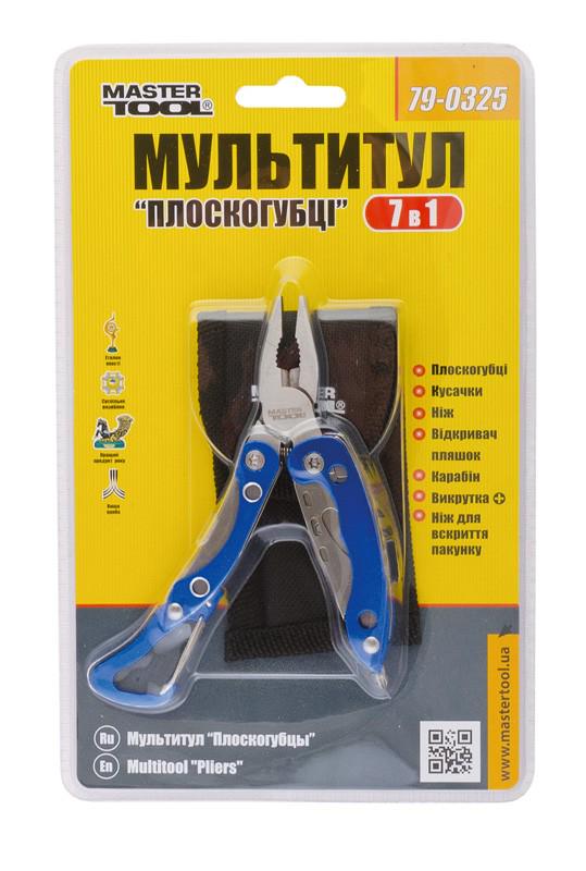 Мультитул MasterTool Плоскогубці 7в1 (79-0325) - фото 2