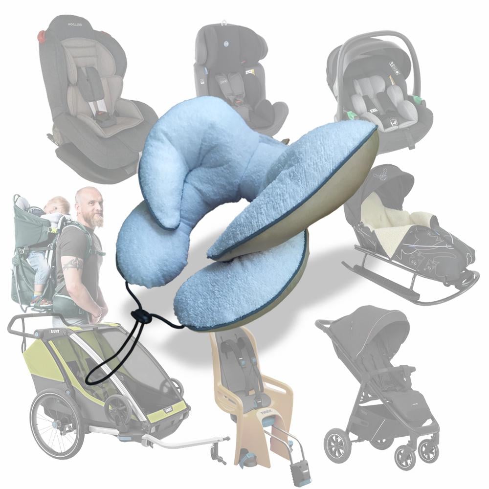 Подушка детская защитная для автокресла/коляски Ontario Baby Travel Premium Pillow Бежевый (ART-0000651) - фото 5