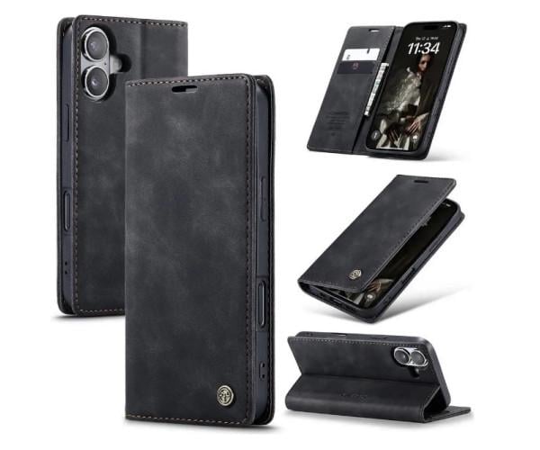 Чехол - книжка CaseMe для iPhone 16 Черный