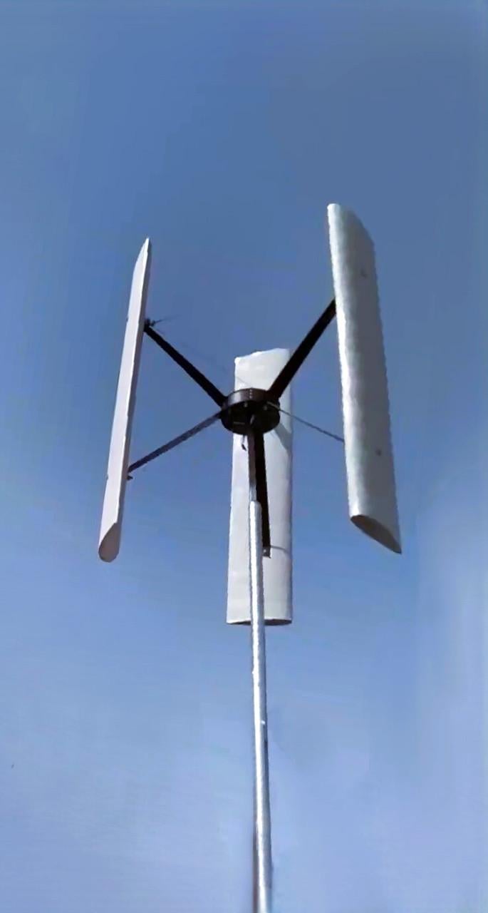 Вітрогенератор вертикальний 2,6 кВт (26339549) - фото 10