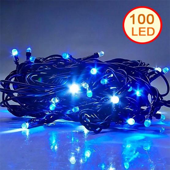Гирлянда новогодняя Multi Function 100LED синий свет - фото 5 Гирлянда новогодняя Multi Function 100LED синий свет - фото 5