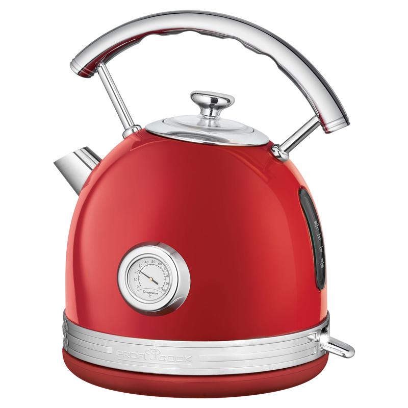 Електрочайник Profi Cook PC-WKS 1192 металевий Red (408062) - фото 1 Електрочайник Profi Cook PC-WKS 1192 металевий Red (408062) - фото 1
