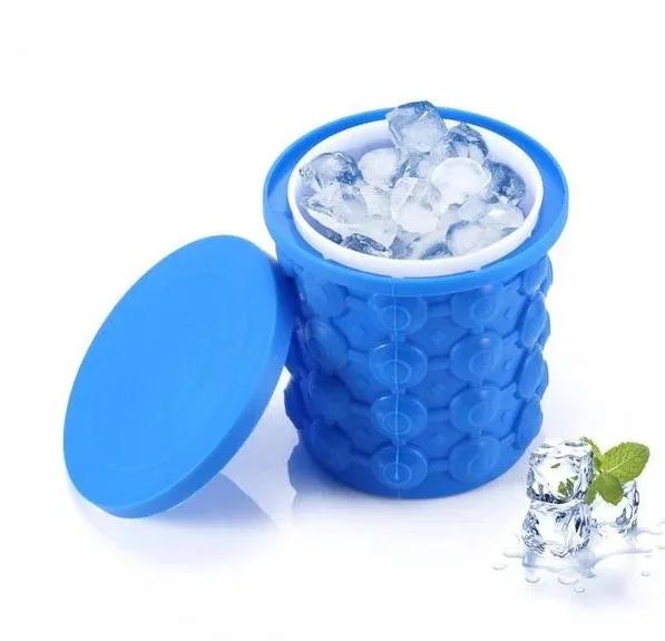 Форма для льда Ice Cube Maker Genie круглое ведро силиконовое - фото 3