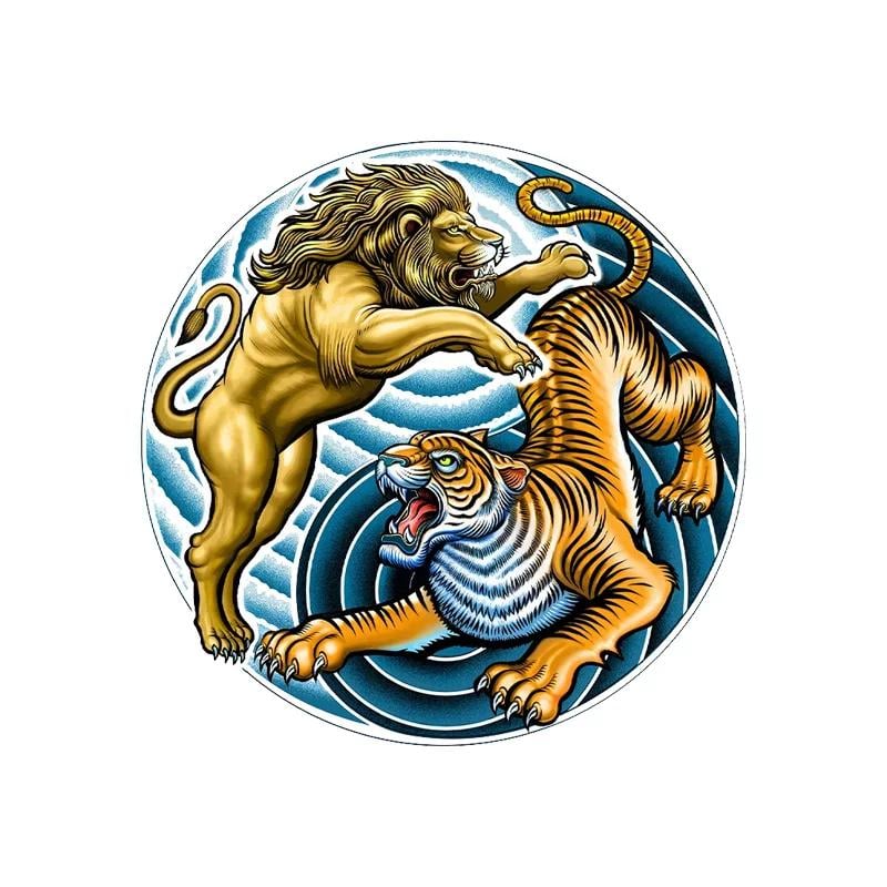 Пазл дерев'яний Лев і Тигр А4 (1131)