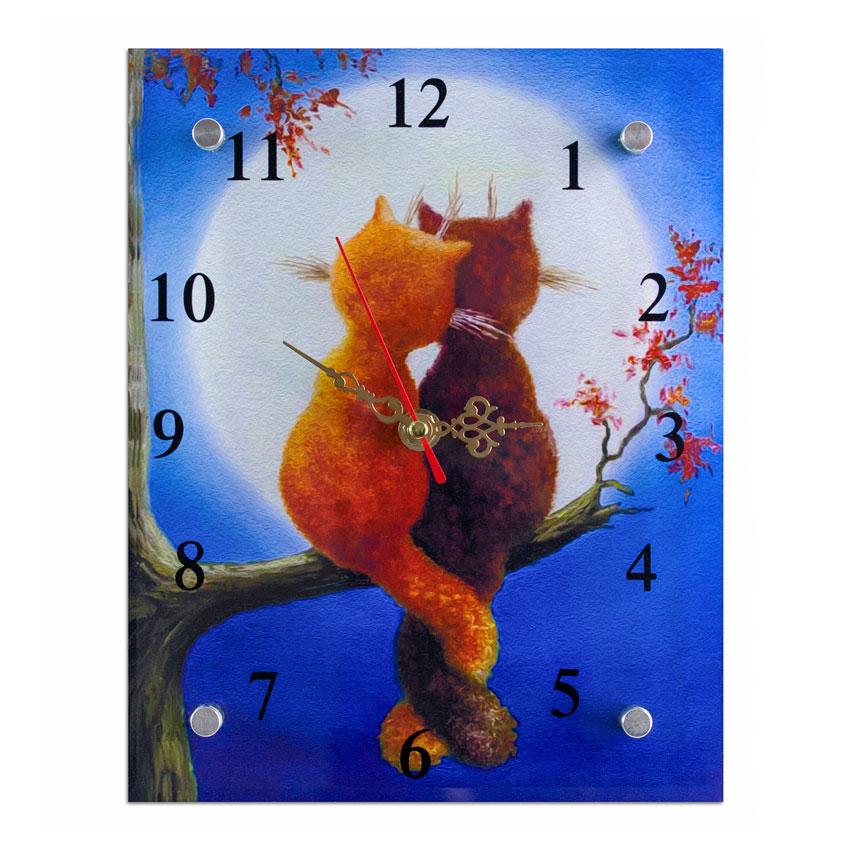 Часы настенные Просто любовь стекло 26х21х5 см (18442)