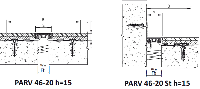 Профіль деформаційний під плитку PARV 46-20 h15 3 м.п. (19520346) - фото 3 Профіль деформаційний під плитку PARV 46-20 h15 3 м.п. (19520346) - фото 3