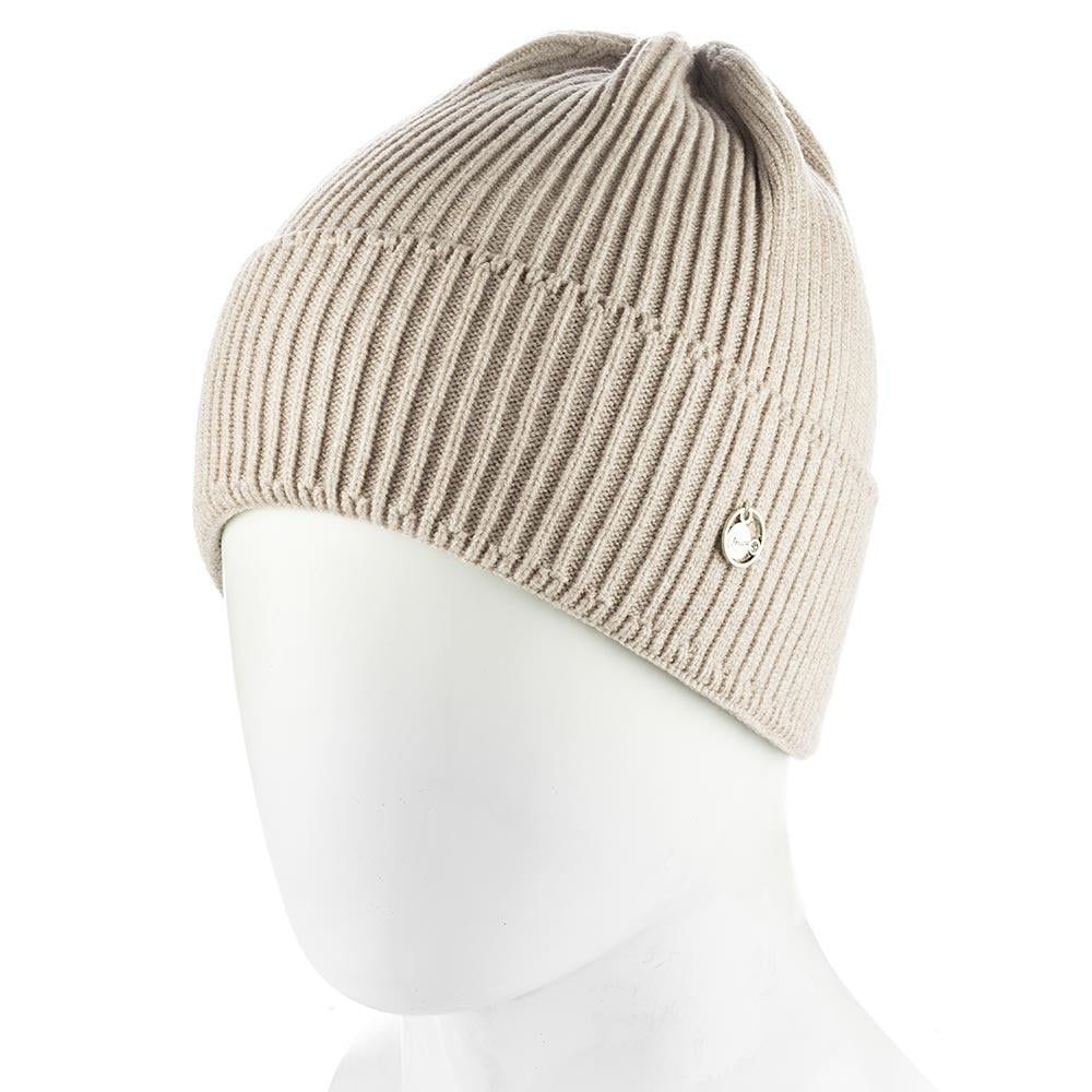 Шапка луковичка женская из вискозы Atrics WH904 с отворотом одинарной вязки Фрезия