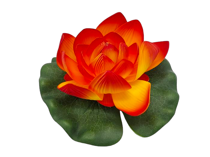 Искусственное растение Лилия для декорации водоемов d 20 см Оранжевый (438601190)