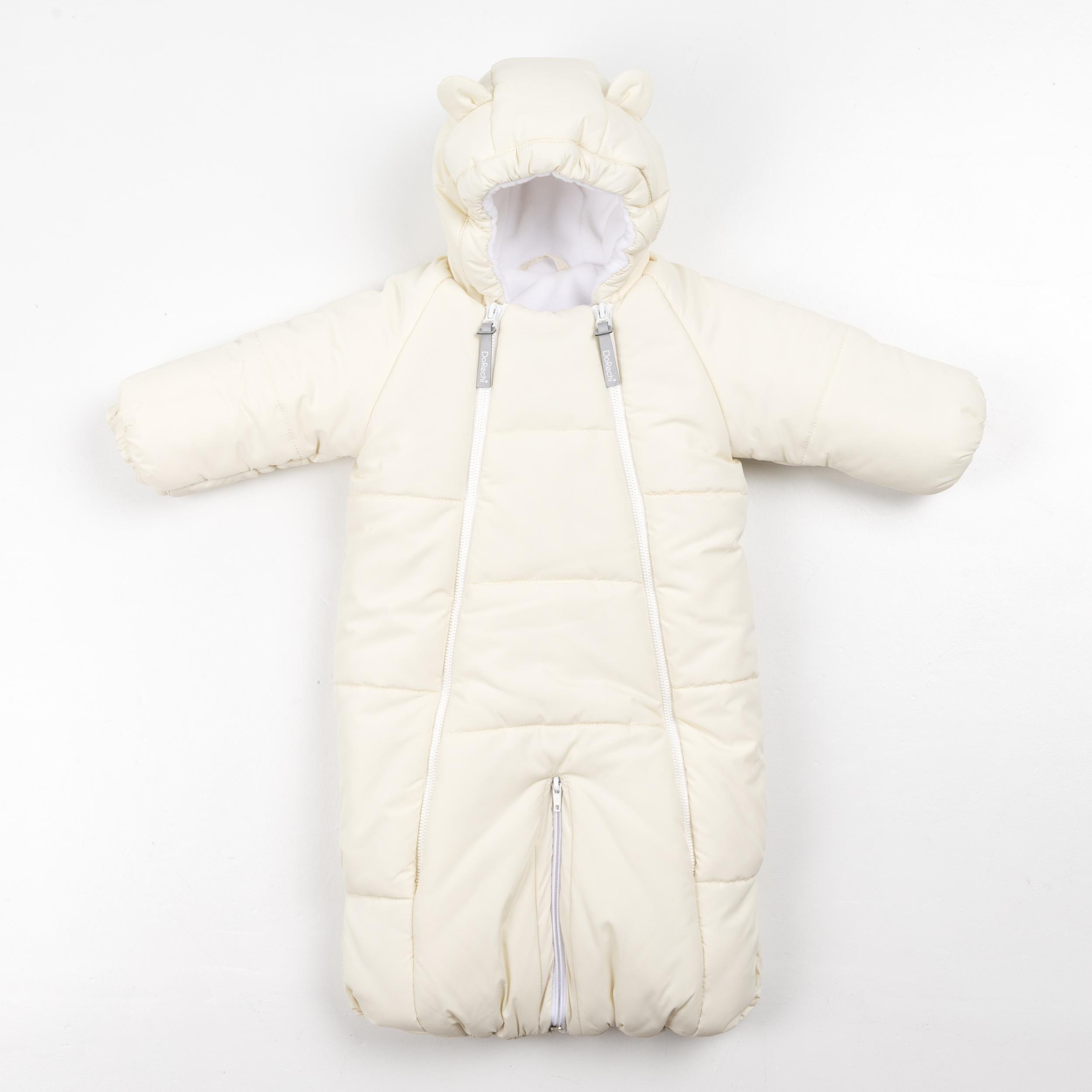 Комбинезон детский зимний DoRechi Дискавери 56-74 см Молочный (4519)