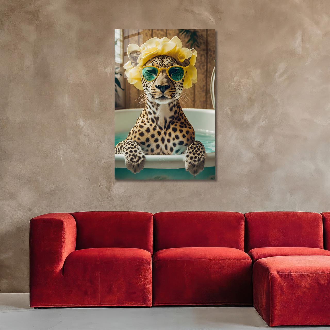 Картина на стекле NovellaPrint Стильный леопард 50х75 см (452.2) - фото 2