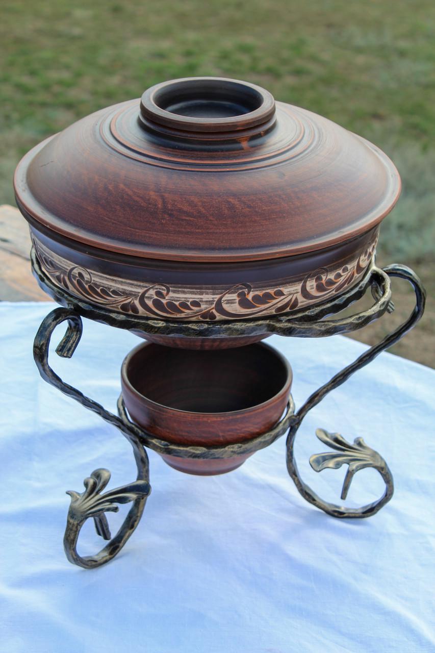 Садж Глинка 5 л ангоб із червоної глини (33243728)