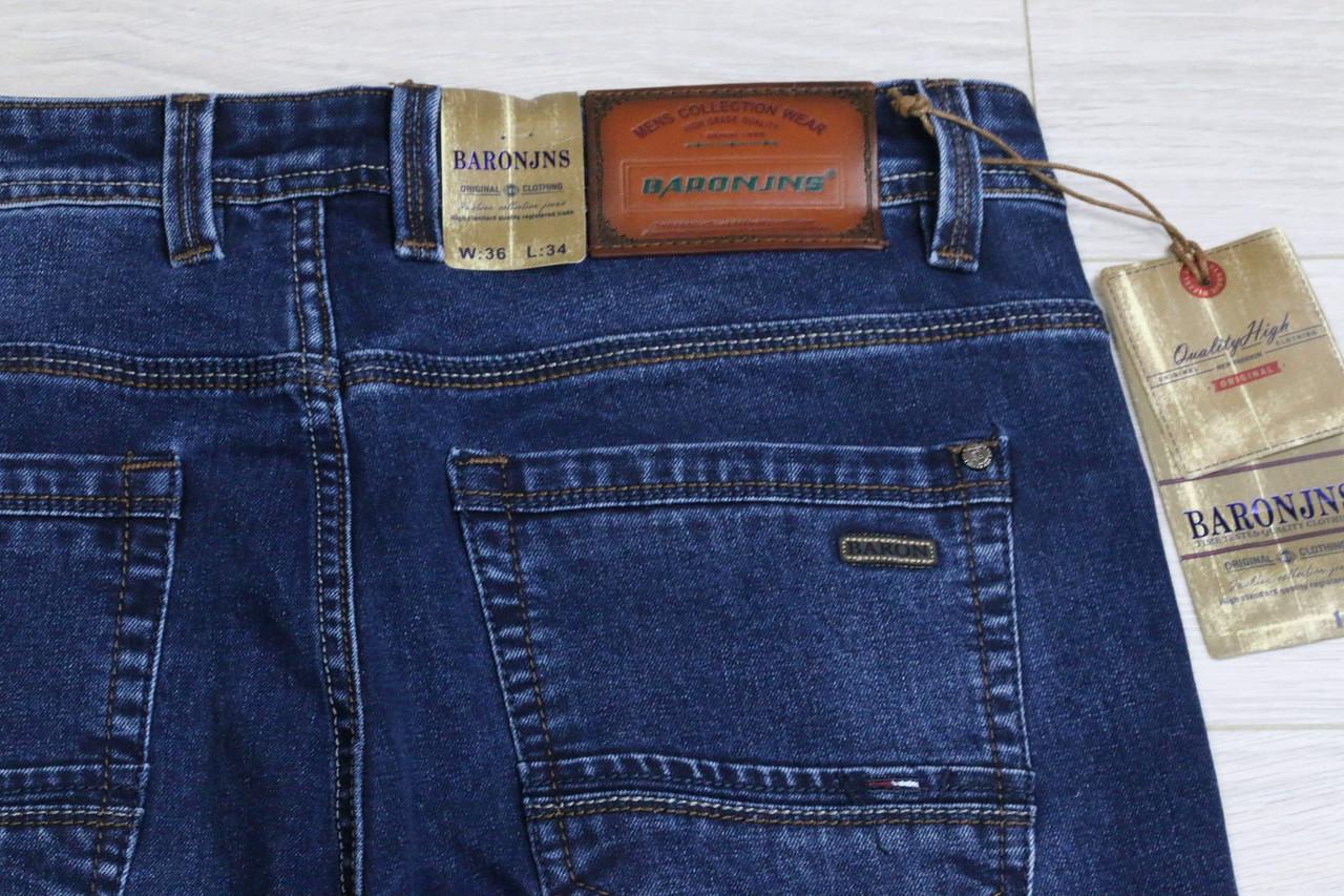 Джинсы мужские демисезонные Baron 9583 классические с ровным кроем р. 36 (2761156845) - фото 9
