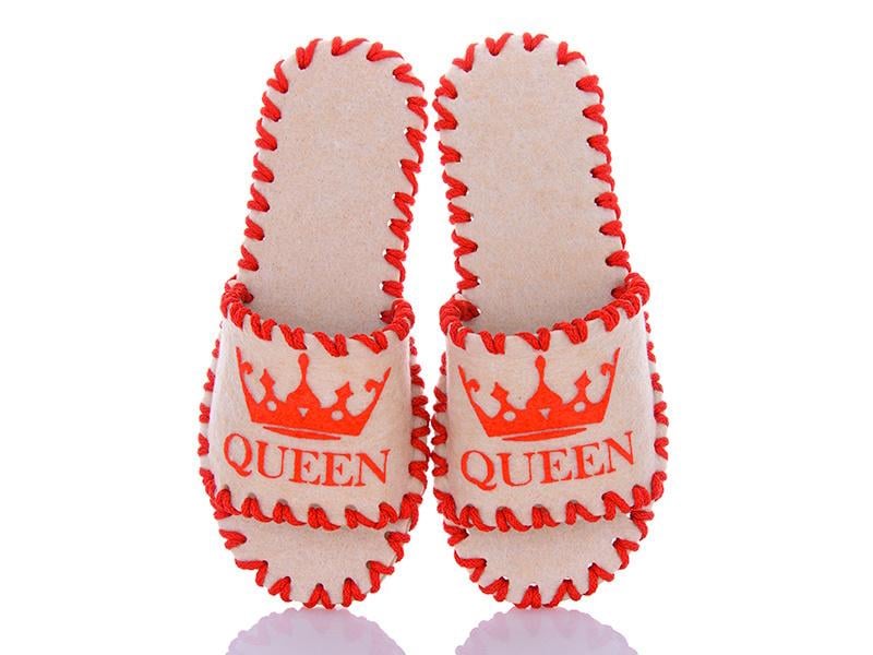 Тапочки фетровые женские VENDS 238 р. 38-39 Бежевый