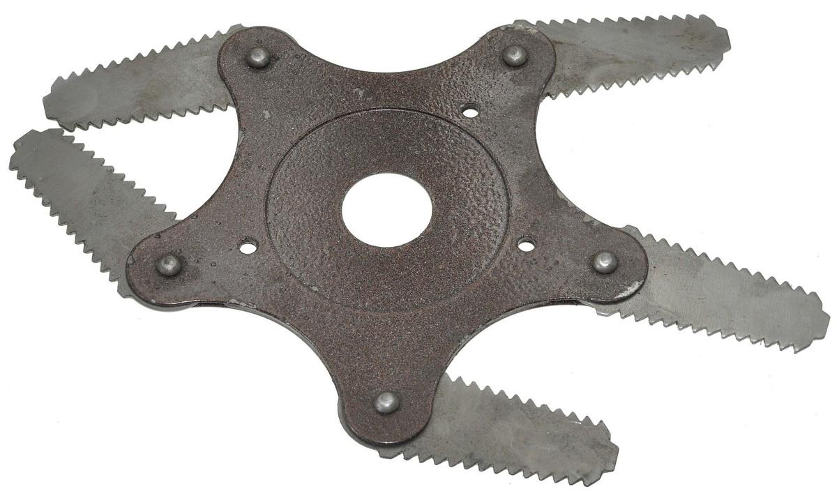 Нож сегментный VJ Parts для газонокосилки 5-лучевой зубчатый dвн25 - фото 2 Нож сегментный VJ Parts для газонокосилки 5-лучевой зубчатый dвн25 - фото 2