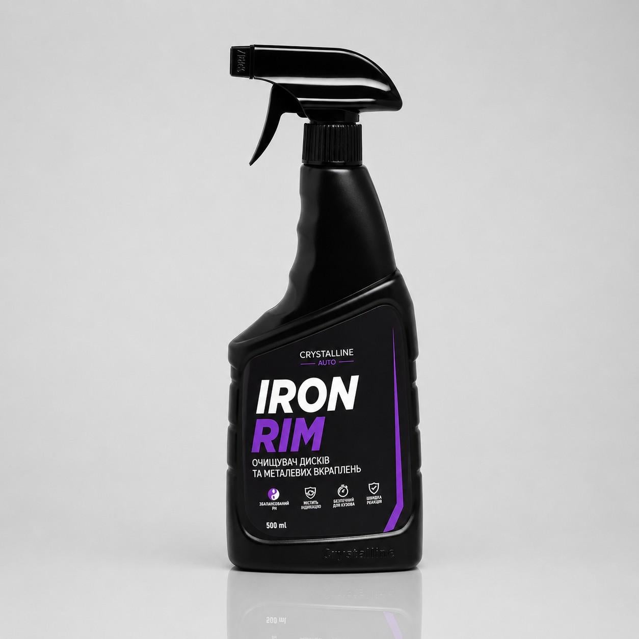 Очиститель дисков и кузова от тормозной пыли и металлических вкраплений IRON RIM с цветной индикацией 500 мл
