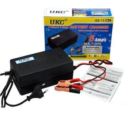 Зарядний пристрій для акумуляторів UKC Battery Charger 5A/12V AC 220v із захистом від замикання - фото 2