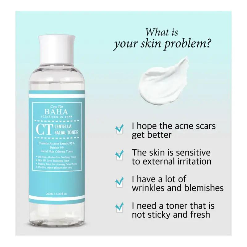 Тонер із центелою заспокійливий Cos De Baha Centella Facial Toner 200 мл (10624724) - фото 2 Тонер із центелою заспокійливий Cos De Baha Centella Facial Toner 200 мл (10624724) - фото 2