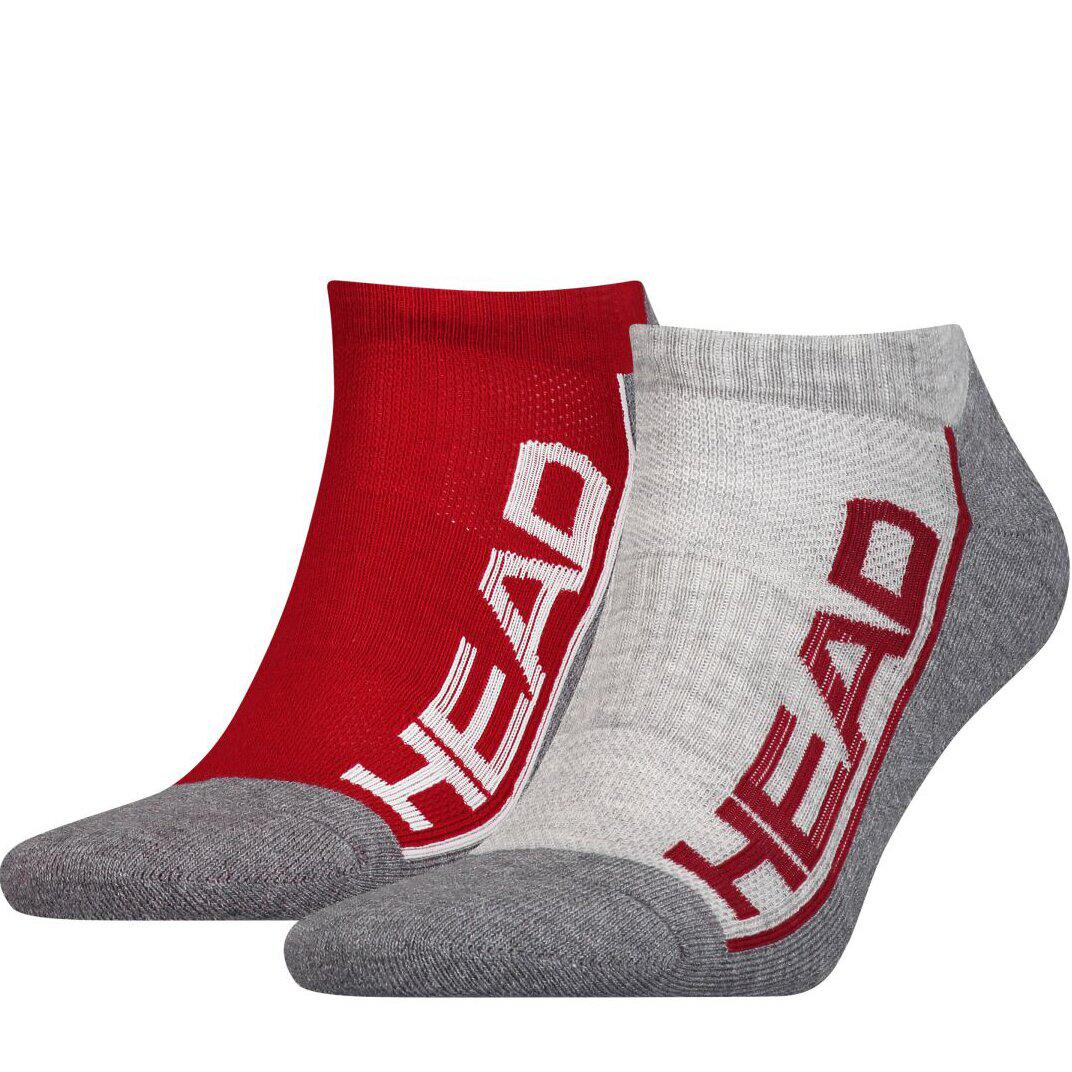 Носки Head Performance Sneaker Unisex 2 пары р. 39-42 Gray/Red (791018001-070)