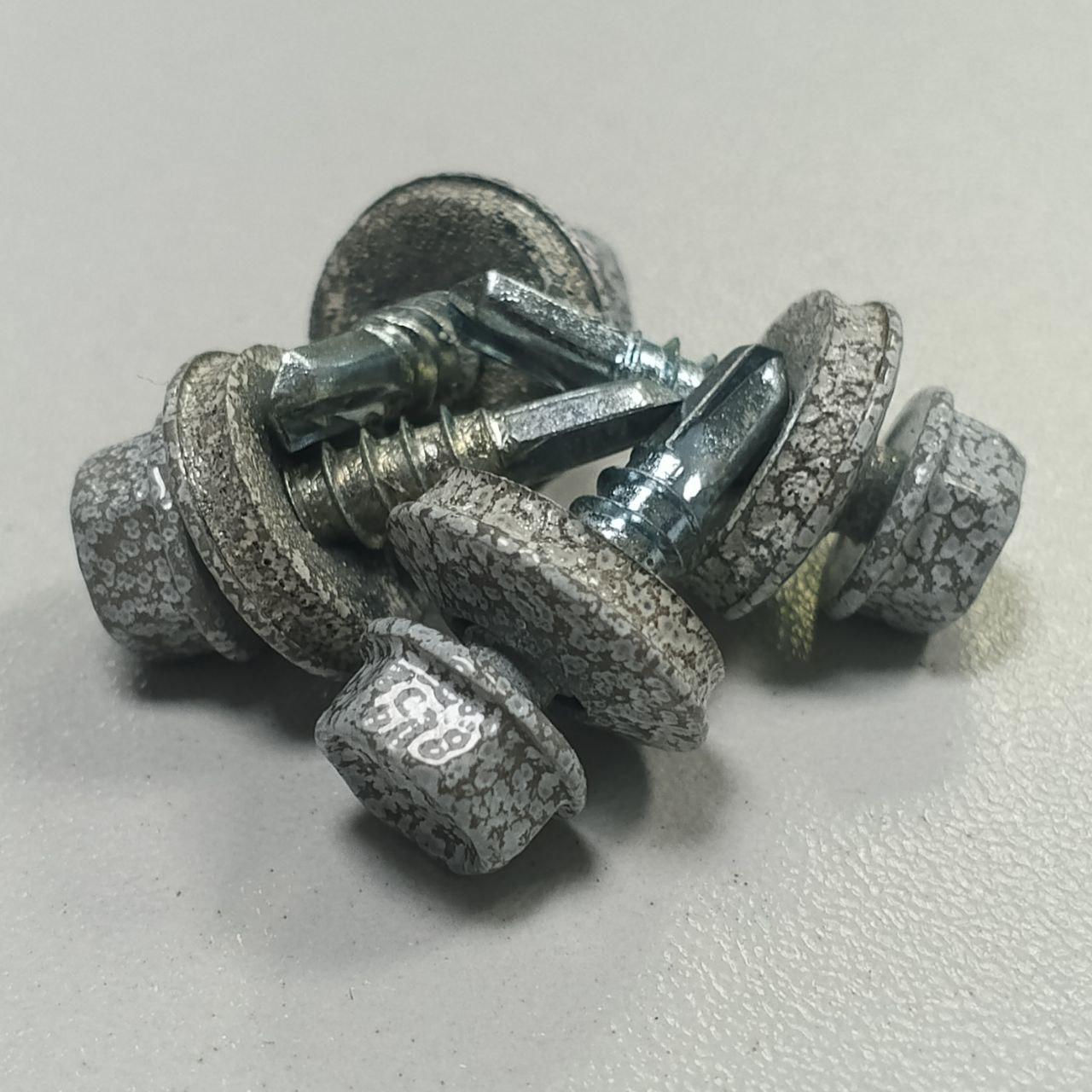 Саморез кровельный по металлу KrepTech RAL 0002 4,8x19 мм 250 шт. Белый Дерево (28957353) - фото 2