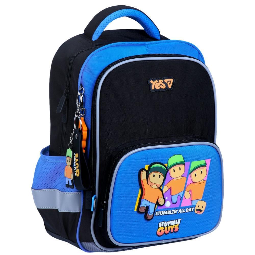 Рюкзак шкільний YES Stumble Guys 38x30x17 см 19,4 л Синій (550498)