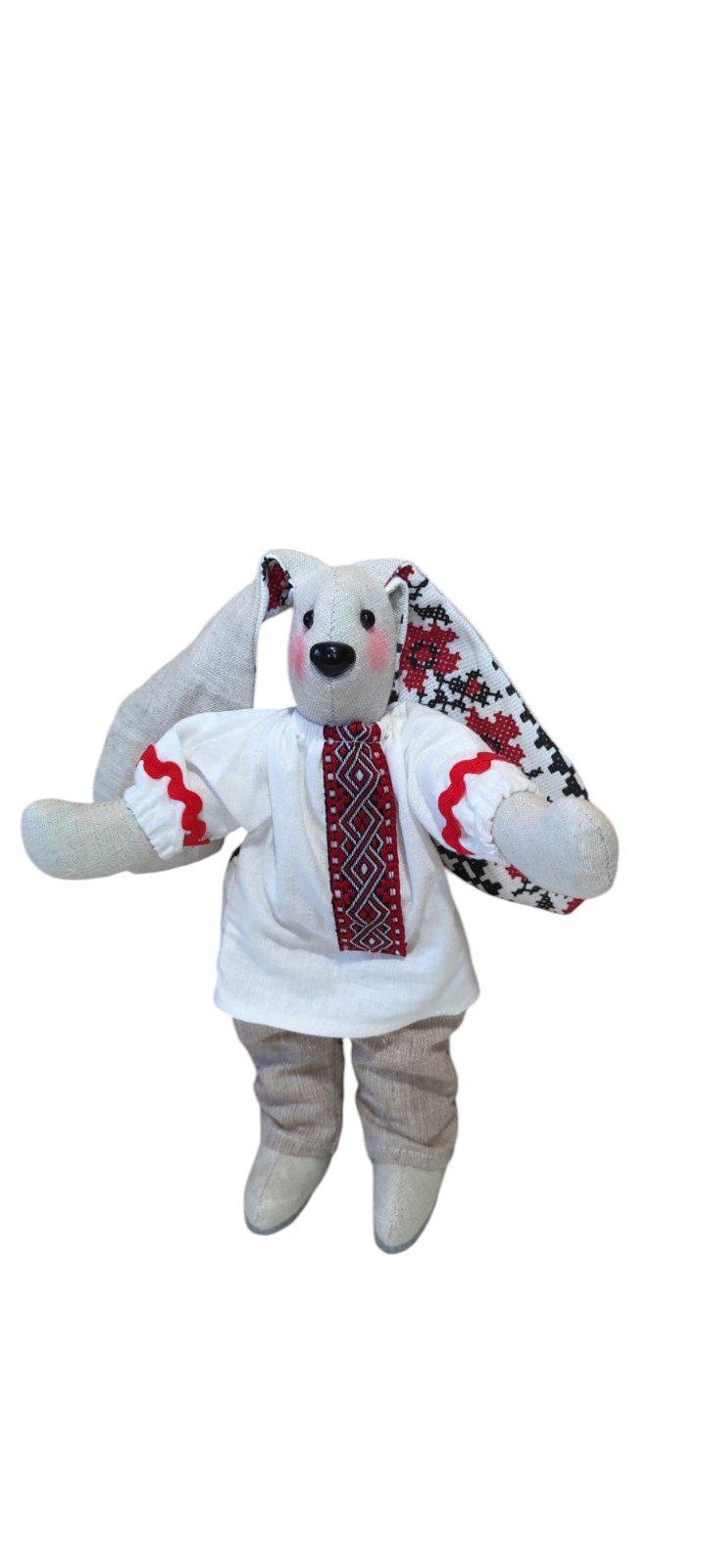 Игрушка Зайчик Богданчик льняная 25 см (26795282)