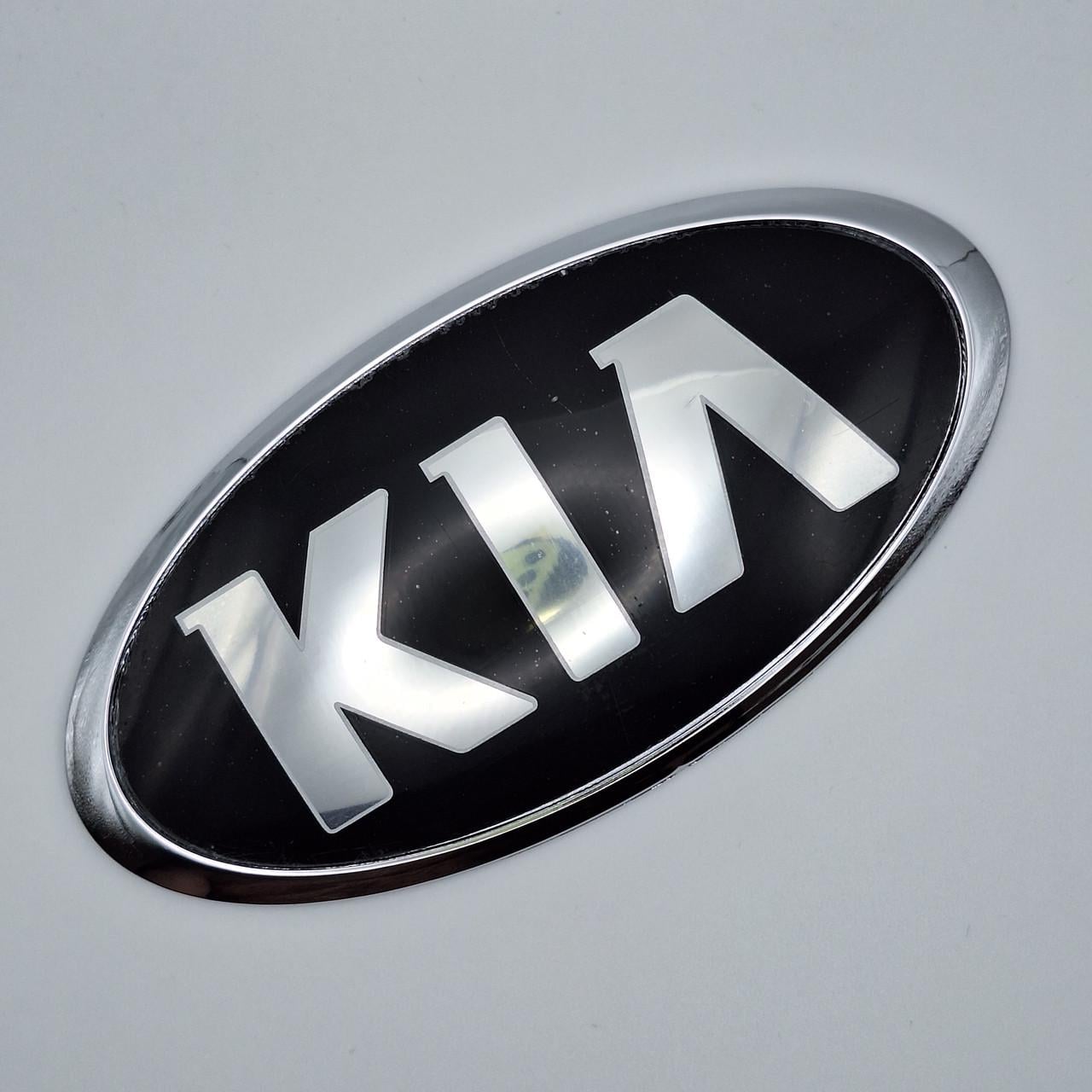 Эмблема KIA ABS 150х75 мм Хром глянцевый (1947828362)