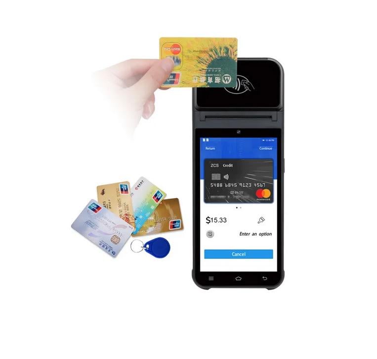 Терминал с принтером мобильный POS Zeus NFC поддержка tapXphone РРО - фото 3 Терминал с принтером мобильный POS Zeus NFC поддержка tapXphone РРО - фото 3