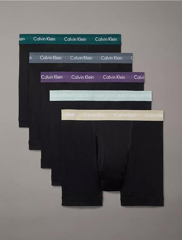 Набір трусів боксери Calvin Klein M 5 шт. Чорний (2364498398)