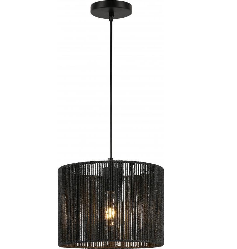 Світильник стельовий GTV FORESTO 5956 AC220-240V 50/60Hz E27 40W Ø 29 см Чорний (27551574)