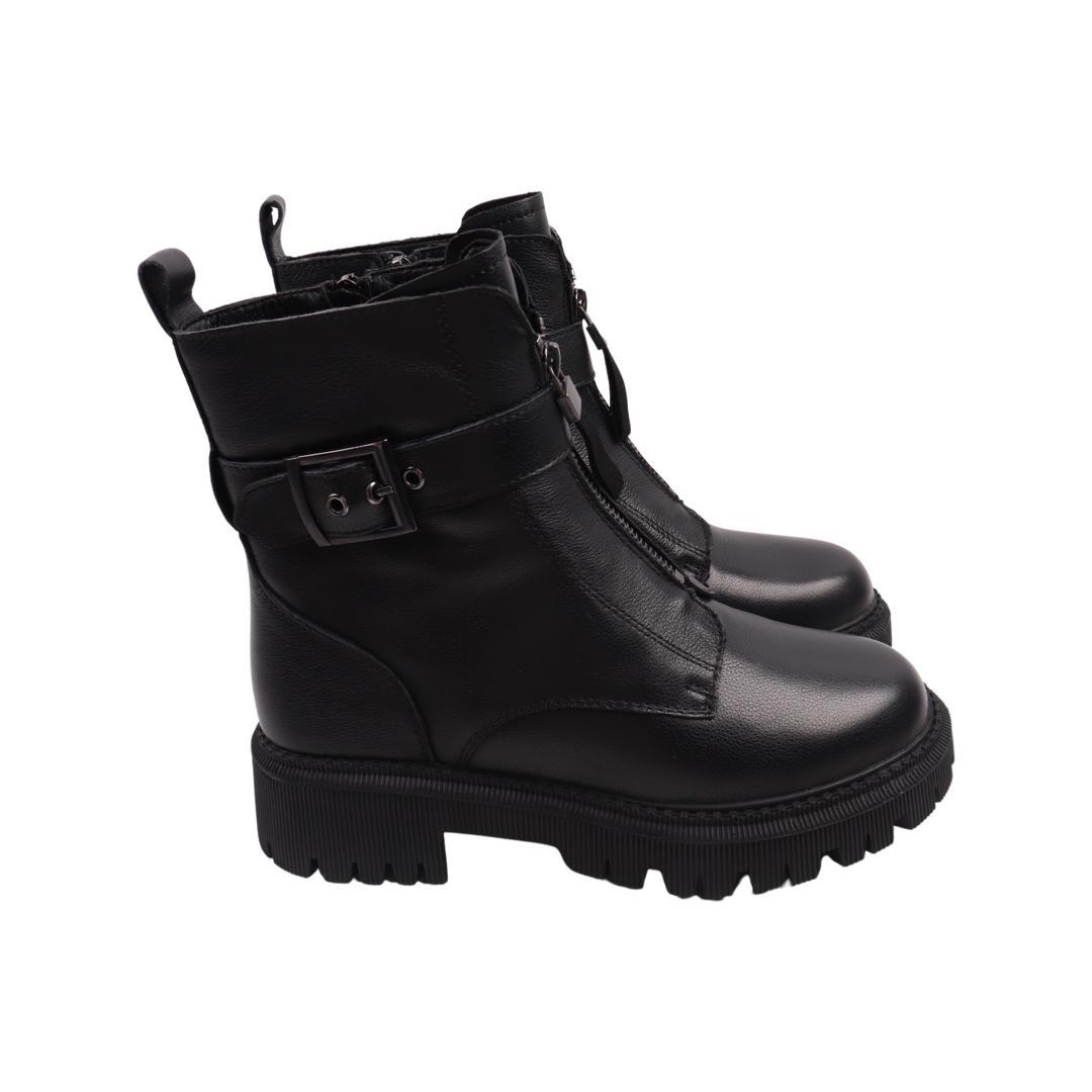 Ботинки женские Li Fexpert из кожи р. 39 Черный (1021-23ZHC)