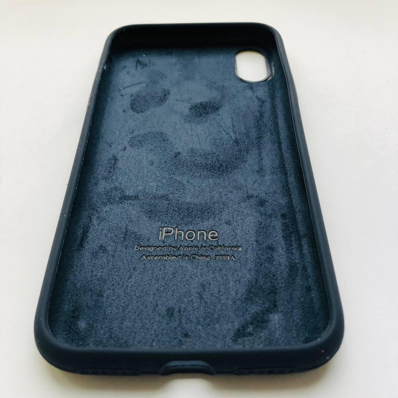 Чехол Silicone Case для Apple iPhone X, XS Midnight Blue - фото 3