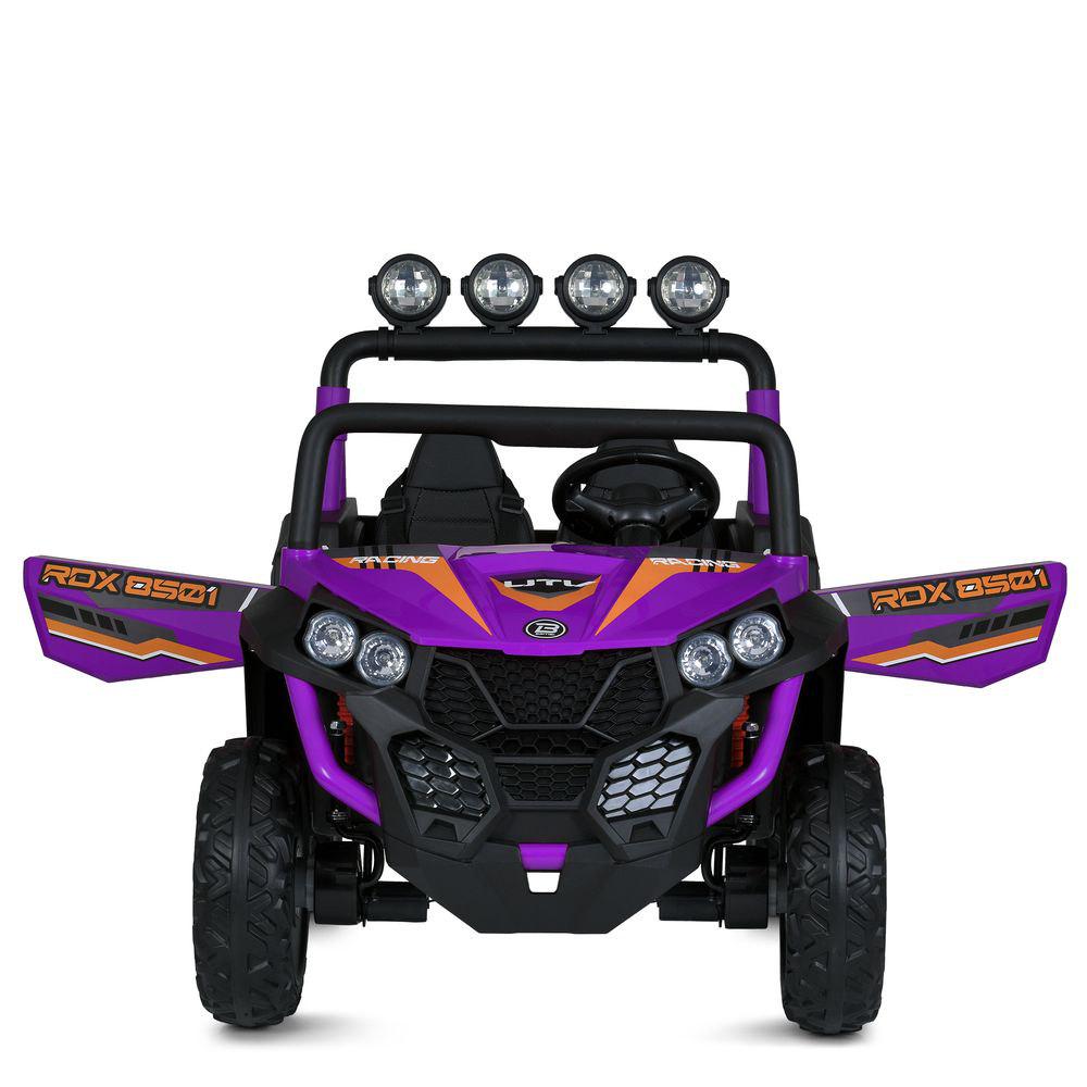 Детский электромобиль джип Bambi Racer M 6058EBLR-9 24V с 4 двигателями по 90 Вт и кожаным сиденьем Фиолетовый (27209717) - фото 4 Детский электромобиль джип Bambi Racer M 6058EBLR-9 24V с 4 двигателями по 90 Вт и кожаным сиденьем Фиолетовый (27209717) - фото 4