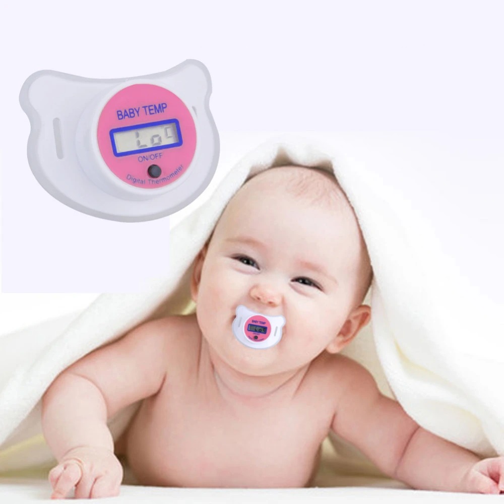 Термометр-пустышка Baby Temp Pacifier для малышей Розовый - фото 11