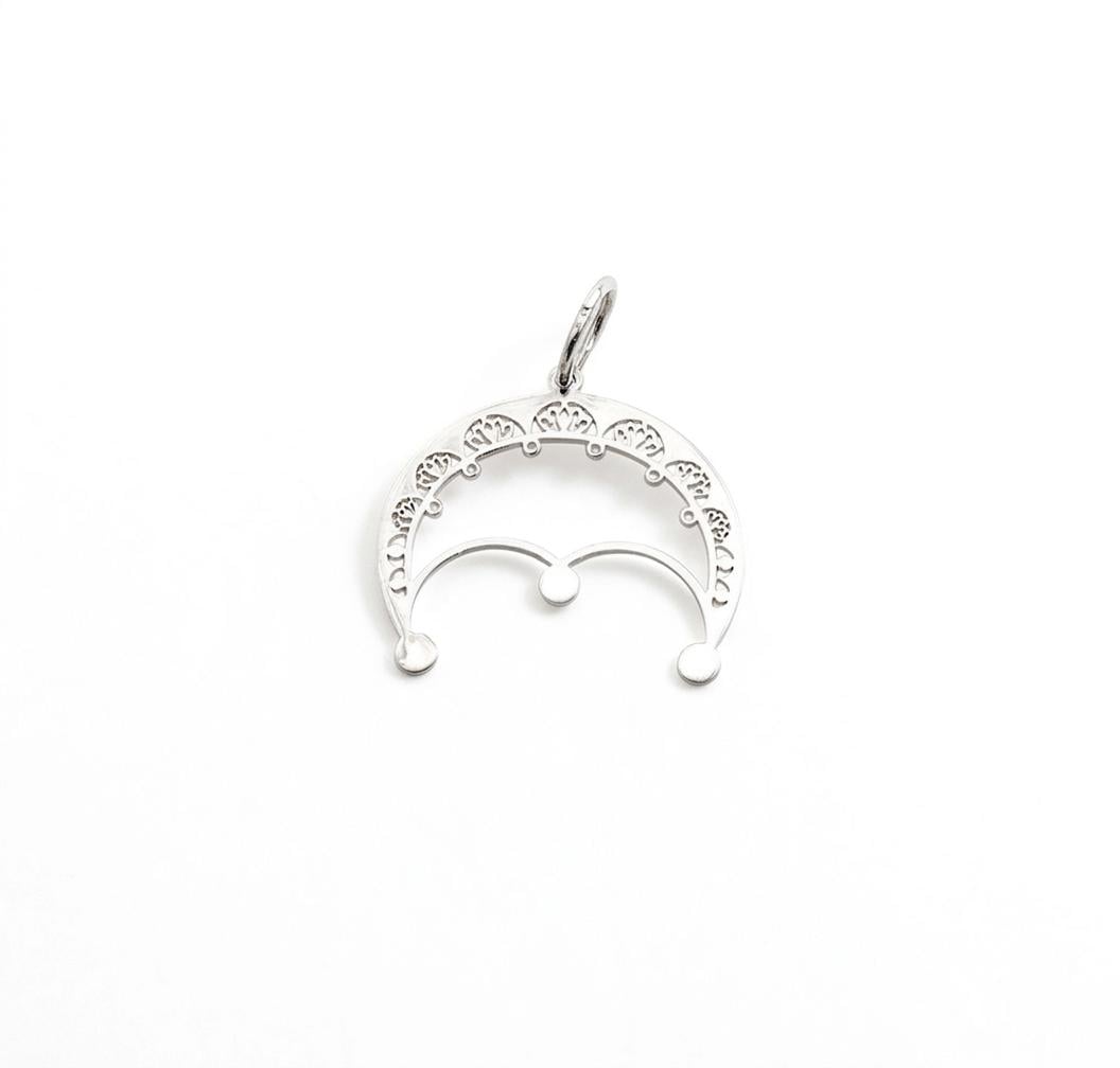 Кулон оберег из серебра Maxi Silver 9623 Лунница с лотосом (89623)