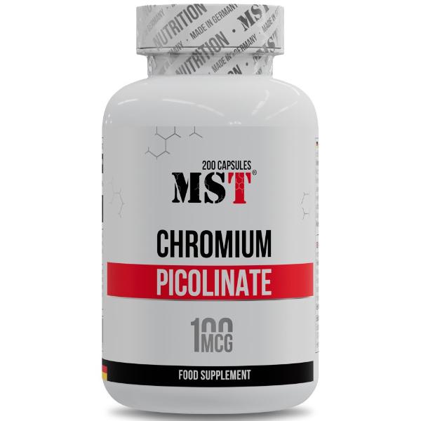 Микроэлемент хром для спорта MST Nutrition Chromium Picolinate 200 капс. (000023634)